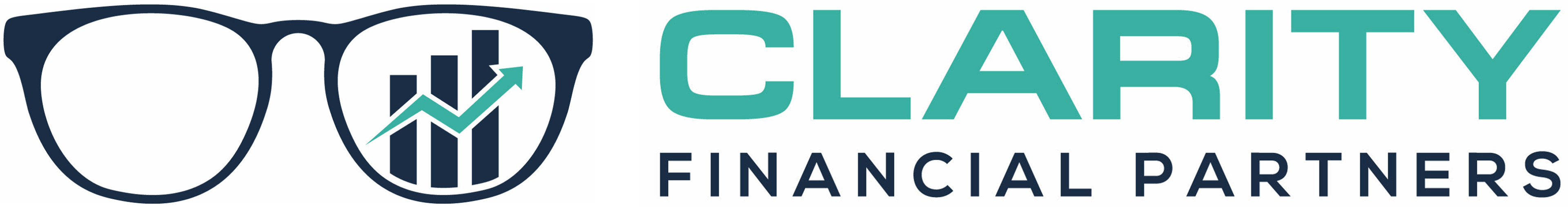 Glasses logo with Clarity Financial Partners text.